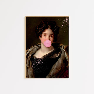Altered Art Bubble-Gum FRAMED WALL ART POSTER - The Art Snob