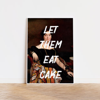 Let Them Eat Cake Altered Art FRAMED WALL ART POSTER - The Art Snob