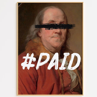 #PAID FRAMED WALL ART POSTER - The Art Snob