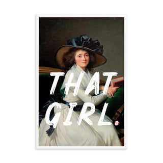 That Girl Preppy Framed Wall Poster - The Art Snob